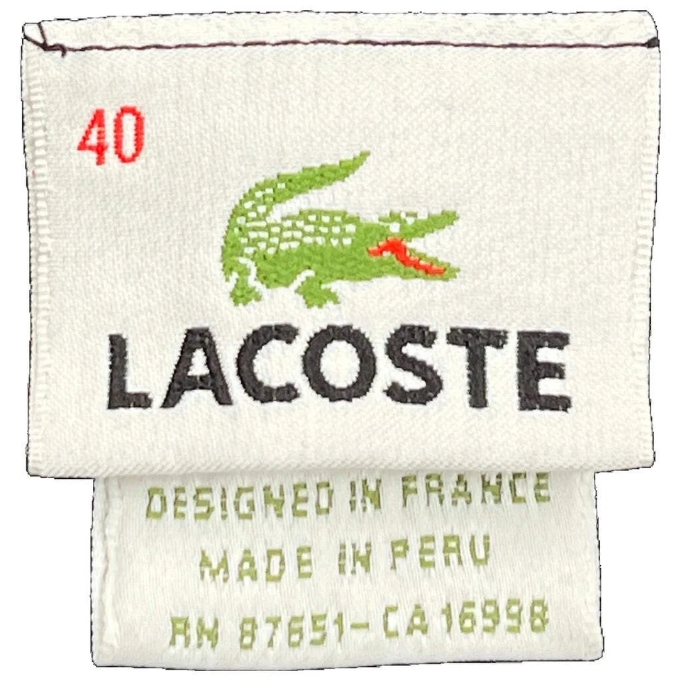 Lacoste V-Neck Sweater - Medium Black Cotton - Image 2 of 4