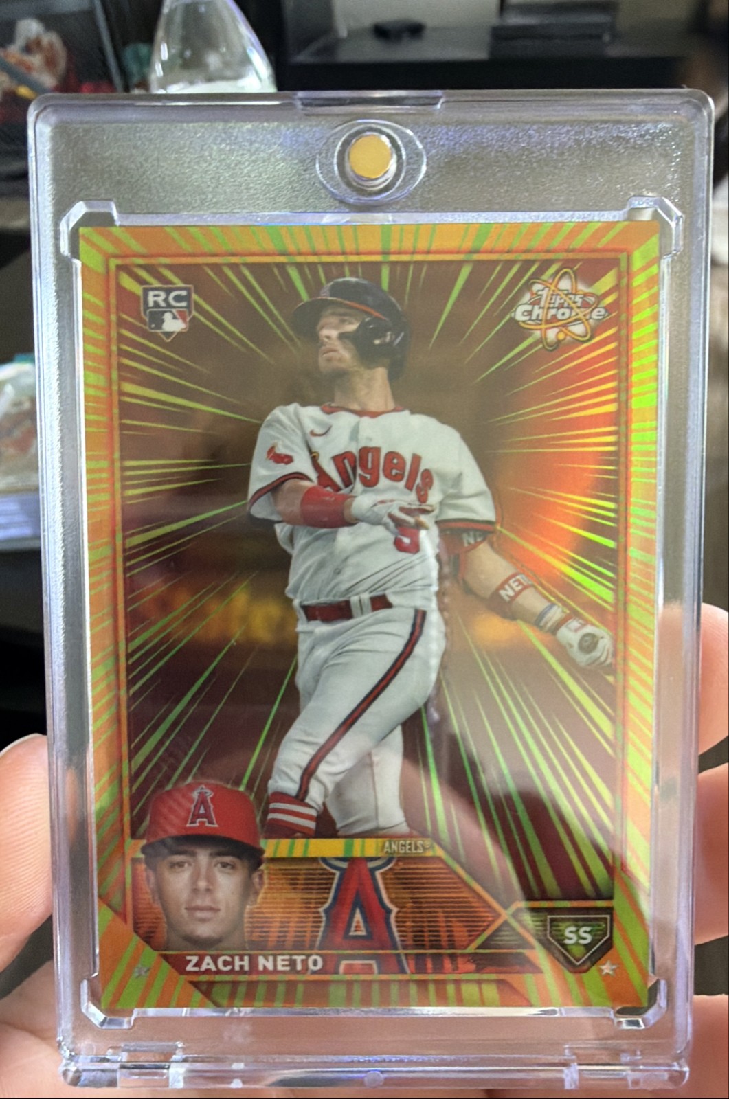 2023 Topps Chrome Update Series - Radiating Rookies Zach Neto #RR-23 (RC)
