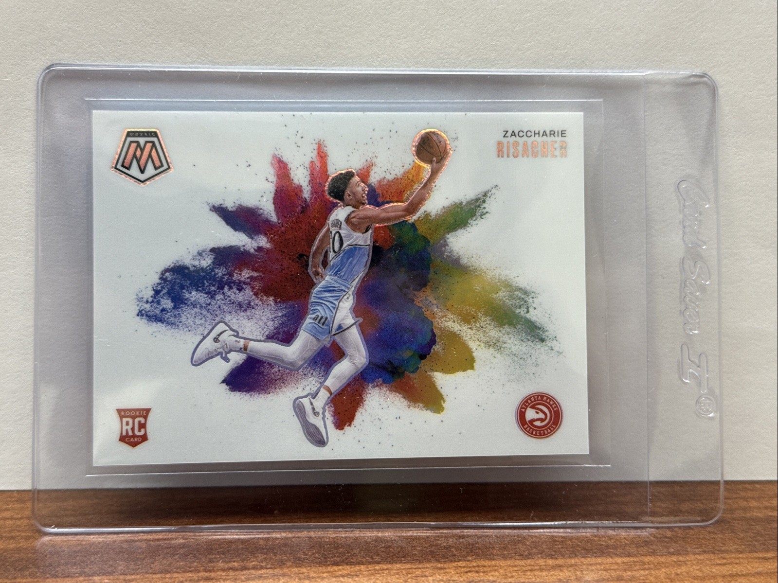 2024-25 Panini Mosaic Zaccharie Risacher #2 RC Rookie Color Blast Case Hit SSP