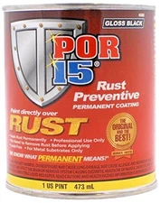 New POR-15 (GLOSS BLACK) Rust Preventive Paint Pint #45008 16oz Free Delivery