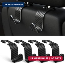 4-Pack Car Headrest Hooks Vehicle Storage Organizer for Purses Handbags Grocerie