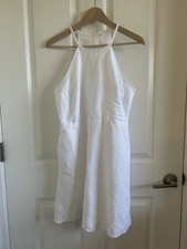 Gap White Linen Dress Size M/L (8/10)