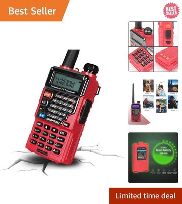 UV-5R+ Plus Long-Range Two Way Radio with Earpiece - Perfect for Outdoors