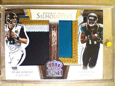 2014 Blake Bortles Marqise Lee Crown Royale Rookie Silhouettes Dual Patch RC /25