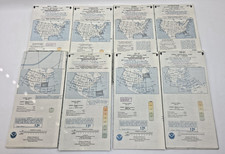 4 Sectional & 4 World Aeronautical East Coast Aviation Charts 1980's-90's