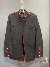 USMC Mens Poly/Wool Dress Blues Coat Military Jacket Size 37S