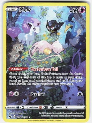 Mew Holo Ultra Rare SWSH: Crown Zenith: Galarian Gallery GG10/GG70 NM