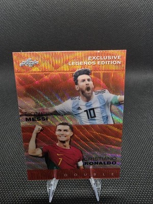 2024 Leaf ELE-84 EXCLUSIVE MESSI RONALDO DUAL 3/3 AI Graded 10 GEM