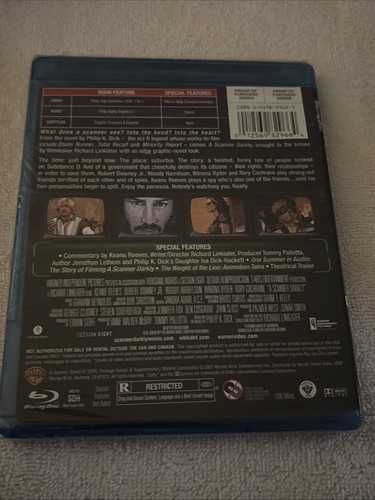A Scanner Darkly Blu-ray Keanu Reeves , Robert Downey Jr & Winona Ryder Sealed - Foto 2 di 3