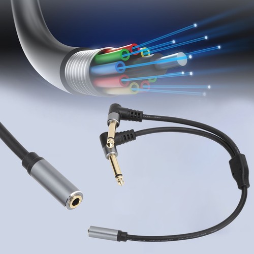 3.5mm Female To 6.35mm Male Adapter Cable Stereo Converter Cable For Mi CB - Afbeelding 11 van 22