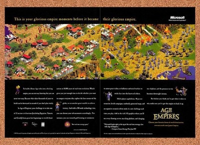 1996 Age Of Empires PC Original Advertisement / Retro Promo v1