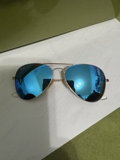 Rayban Aviator 55mm Blue Mirror