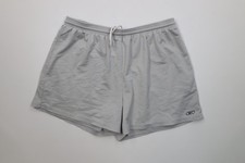 Vintage 90s Y2K Reebok Mens Large Classic Logo Above Knee Mesh Shorts Gray 4"