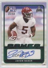 2021 Leaf Pro Set Power Base Emerald Spectrum Foil /50 Javon Baker Auto 04hz