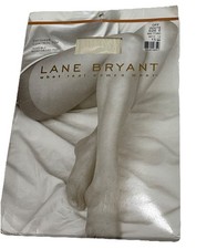 Lane Bryant PantyHose Off White Daysheer Control Top Size E Reinforced Toe