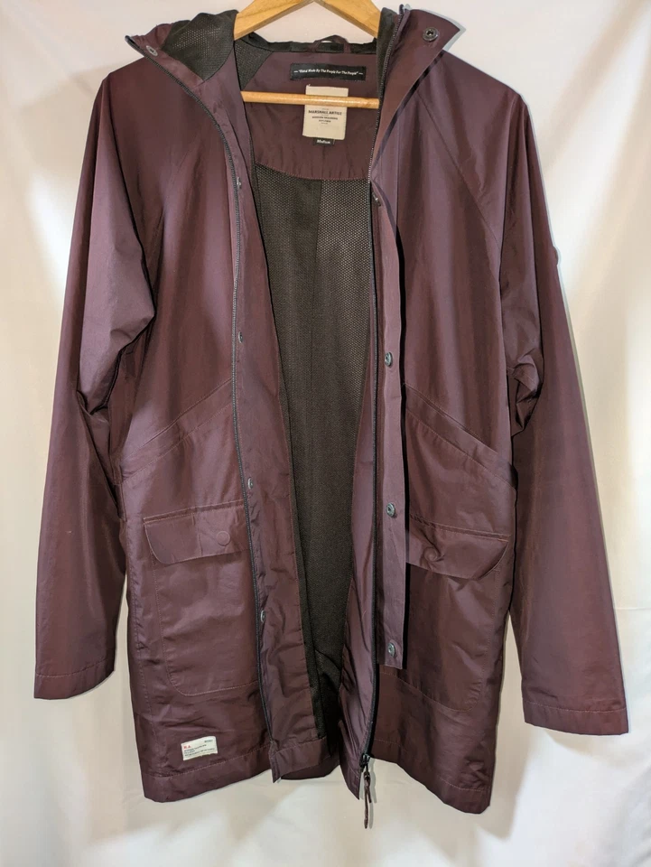 Chaqueta impermeable MA Modern Tailoring x parka técnica borgoña M no disponible Foto 2 de 4