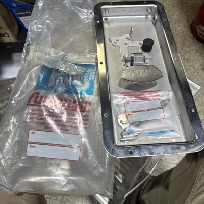 Stainless Steel Furgocar Recessed Door Push Button Lock Trailer