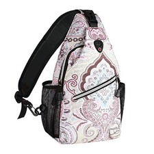 Sling Backpack,Travel Hiking Daypack Pattern Rope Crossbody Shoulder Bag,
