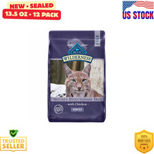 Blue Buffalo Wilderness Adult Dry Cat Food Chicken Grain Free High Protein 12 lb