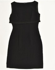 VINTAGE Womens Sheath Dress EU 38 Medium Black AU20