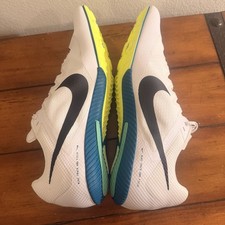 Men's 10-Nike Zoom Rival Sprint Track  Field White Blue Size 13 No Spikes 