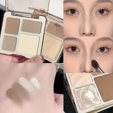 1 Pc 4 Color Contour Highlighter Palette Matte Long Lasting Face Makeup Kit