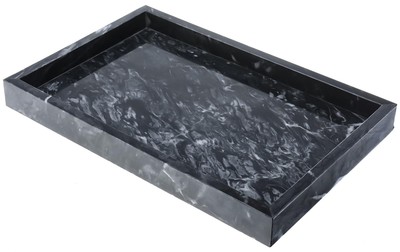 12x8 inch Real Natural Marble Stone Tray, Perfume Marble Dresser Organizer Tr...