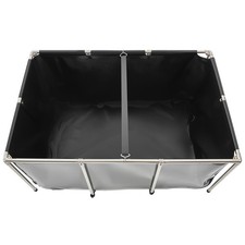 Uimoso Durable Canvas Koi Pond with Transparent Viewing Panel, 270 Gal