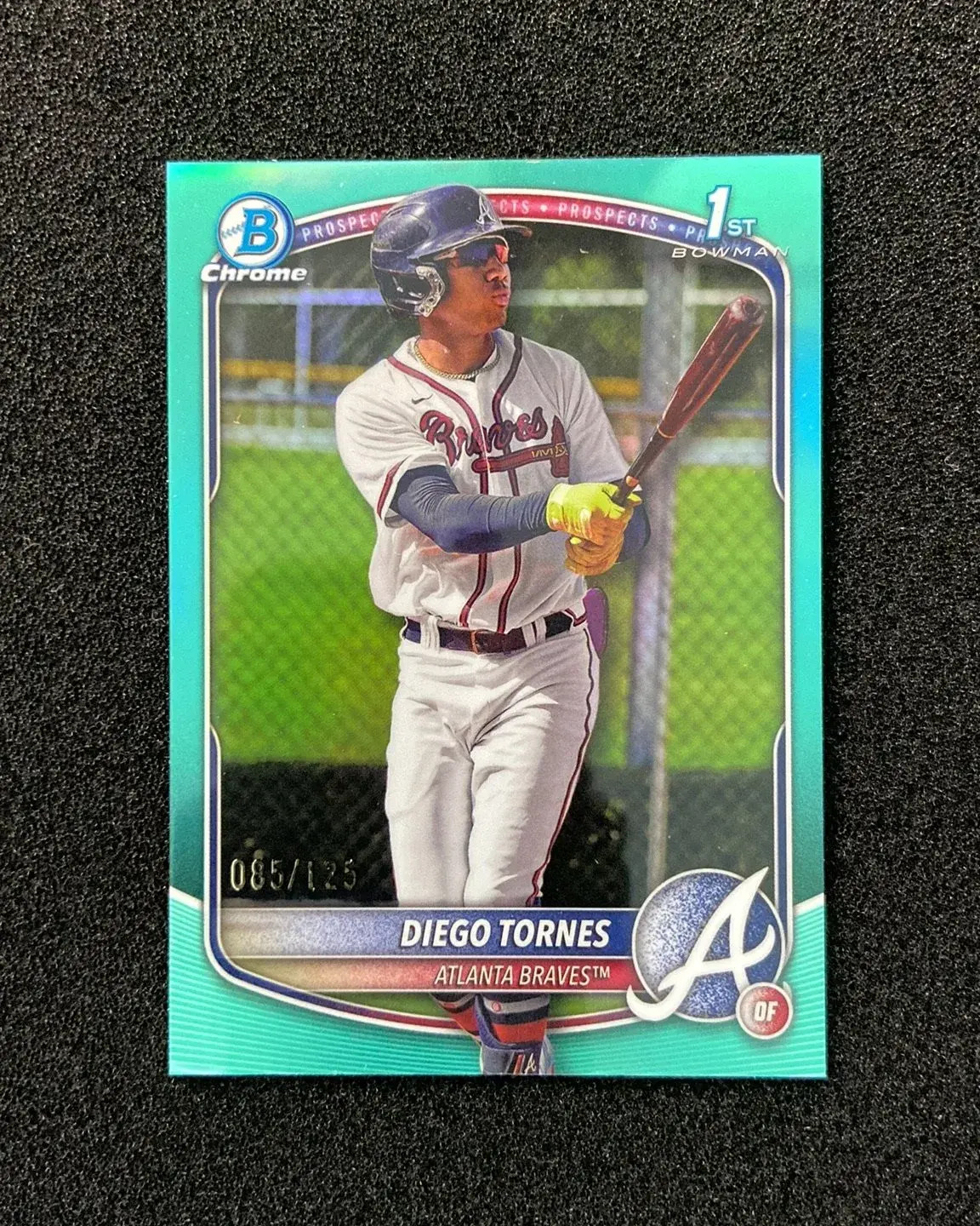 2025 Topps Bowman Chrome Prospects Diego Tornes #BCP-214 Aqua 085/125 1st OH20