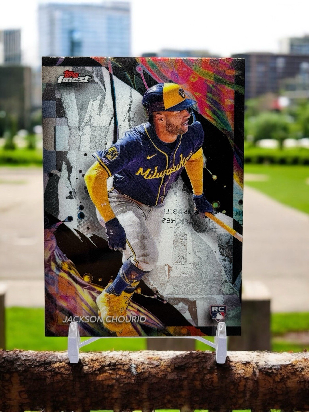 2024 Topps Finest - Uncommon Jackson Chourio #159 (RC)
