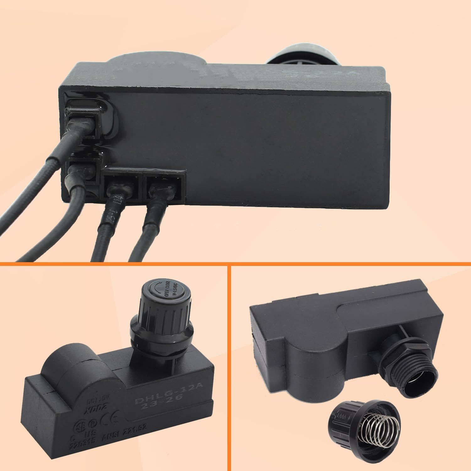 G350-0017-W1 Ignition for Charbroil 2 Burner Grill Ignitor Replacement Kit, Elec