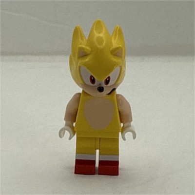 LEGO Super Sonic Minifigure Yellow with Spiked Hair and Red Shoes Movies Theme