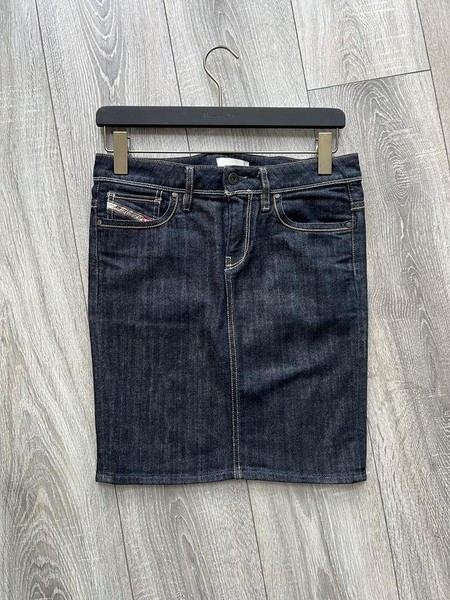 Women Diesel Skirt Navy Denim 36 / S / 44 #7G0Y