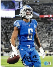 Ifeatu Melifonwu Autographed Detroit Lions 8x10 Photo #1