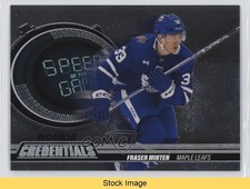 2023-24 Upper Deck Credentials Speed of the Game Rookies Fraser Minten READ t4m