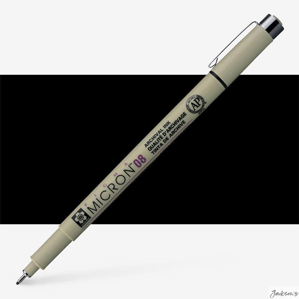 Sakura Pigma Micron Pen Pigment 0.5mm Black For Drawing Journals Illustration