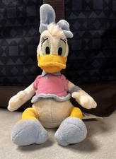 Disney Store Daisy Duck Plush Toy 8  Soft Stuffed Animal