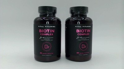 Vital Vitamins Biotin Complex W/ Hyaluronic Acid, MSM, Collagen..Hair Skin Nails