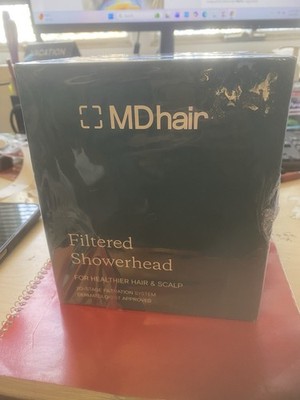 BRAND NEW MD HAIR Filtered Shower Head for Healthier Hair & Skin
