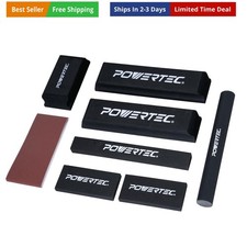 Sanding Block Kit with PSA Sandpaper   7 Piece Flexible EVA Foam Wet/Dry Sand...