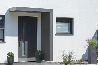 Gutta Rechteckvordach BS Plus 160 inkl. Seitenteil (neues Modell)