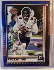 2025 Panini Donruss Optic Caleb Williams #8 Blue Prizm 69/249 Bears Color match 