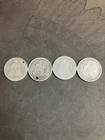lot of 4 seated liberty quarters 1853-O 1854 1857 1891