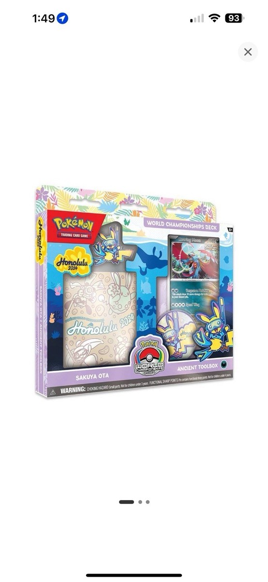 2024 pokémon trading card game world championships deck- roaring moon Pokémon TCG main image 1