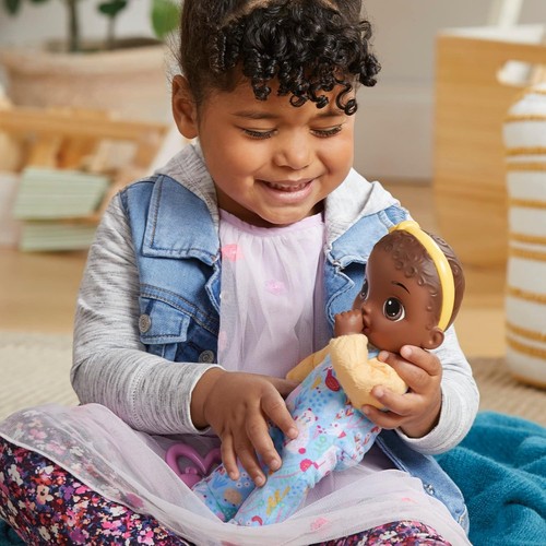 Baby Alive Soft ‘n Cute Doll, Black Hair, 11-Inch First Dolls, Washable... - Picture 3 of 7