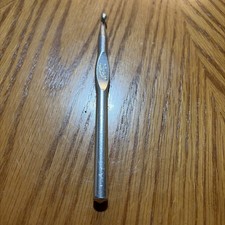 Vintage Boye Crochet Hook Size K Made in U.S.A. Silver Aluminum 6"