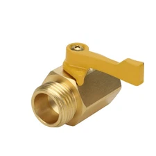 Heavy Duty 3/4in Brass Garden Hose Shut Off Valve with Handle Connector