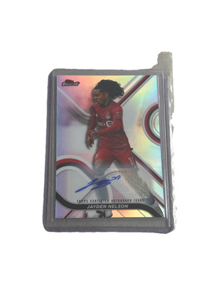 2022 Finest MLS Base Auto Refractor #39 Jayden Nelson - Toronto FC