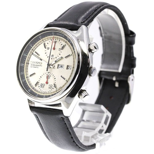 Vintage Seiko 6138-8000 Baby Panda Chronograph Automatic Refinished Dial Watch