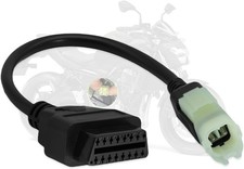Obd2 Adapter Fit for Kawasaki Motorcycle 4 Pin to 16 Pin OBD Diagnostic Cable,fo